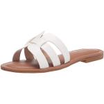 Sandales plates blanches Pointure 37,5 classiques pour femme en promo 