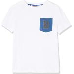 Marque Amazon - RED WAGON T-Shirt avec Poche Poitrine Brodée Garçon, Blanc (WeiÃŸ), 110, Label:5 Years