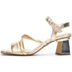 Sandales à talons Martinelli dorées en cuir Pointure 35 look fashion pour femme 