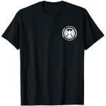 T-shirts noirs S.H.I.E.L.D Taille S classiques pour homme 