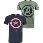 T-shirts multicolores à manches courtes The Avengers Avengers Rassemblement lavable en machine à manches courtes à col rond Taille XL classiques pour homme 