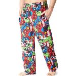 Marvel Bas de Pyjama Homme, Pantalon Pyjama Homme Coton Long S-3XL Avengers Groot Deadpool (Multi, L)