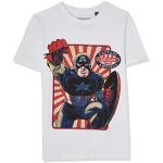 T-shirts à manches courtes blancs Captain America lavable en machine Taille 8 ans look fashion pour garçon de la boutique en ligne Amazon.fr 