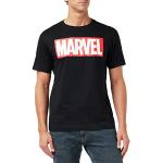 T-shirts noirs à manches courtes Marvel à manches courtes Taille L look fashion pour homme 