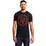 Marvel Logo Daredevil T-Shirt, Noir (Noir), L Homme