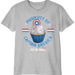 T-shirts à manches courtes gris Captain America lavable en machine Taille 12 ans look fashion pour garçon de la boutique en ligne Amazon.fr 