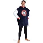 Pulls oversize bleus en polyester The Avengers à capuche Tailles uniques look fashion pour homme en promo 