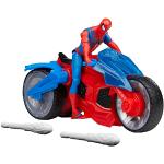 HASBRO- Marvel Spider-Man Arachno-Moto Lance Figurine de 10 cm et 2 Toiles, F68995L1, Multicolore