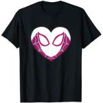 Marvel Spider-Man Ghost Spider Spider-Gwen Heart Mask Logo T-Shirt