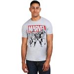 T-shirts gris à manches courtes Marvel à manches courtes Taille M look fashion pour homme en promo 