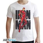 T-shirts comics ABYstyle blancs en coton The Avengers à col rond Taille M look fashion pour homme 