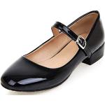 Chaussures à boucles noires en cuir synthétique respirantes Pointure 41,5 classiques pour femme 