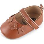 Chaussons ballerines marron look casual pour fille 