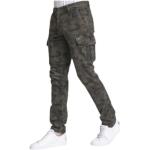 Pantalons slim Mason's verts camouflage en coton stretch Taille 3 XL pour homme 