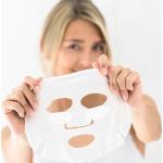 Masques visage éco-responsable en lot de 4 à la glycérine anti sébum purifiants pour femme en promo 
