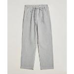 Pantalons Massimo Alba gris clair en lin pour homme 