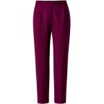 Pantalons chino Massimo Alba violets en laine Taille L pour femme 