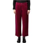 Pantalons droits Massimo Alba violets en velours Taille L look fashion pour femme 