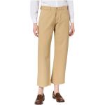 Pantalons droits Massimo Alba beiges à franges Taille 3 XL look casual pour femme 