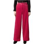 Pantalons large Massimo Alba roses en velours Taille XS pour femme 