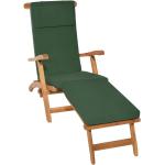 Coussins de chaise longue Beautissu vert foncé 