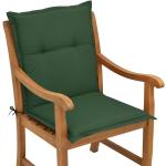 Beautissu - Matelas Coussin pour chaise fauteuil de jardin terrasse Loft nl Vert foncé