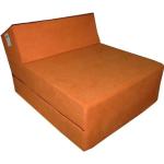 Matelas de jeunesse lit fauteuil futon pliable pliant choix des couleurs - longueur 160 cm (Orange): Cuisine & Maison