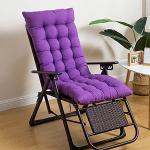 Coussins de chaise longue violets pliables 