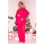 Pyjamas de grossesse rouges Taille XS pour femme 