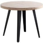 Tables de salle à manger design Mathi Design marron en acier extensibles 