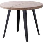 Tables de salle à manger design Mathi Design noires extensibles diamètre 180 cm 