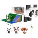 Figurines d'animaux à motif pandas Minecraft de 3 à 5 ans 