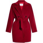 Manteaux en cachemire pour le nouvel an Max Mara rouges en laine à manches longues look asiatique 
