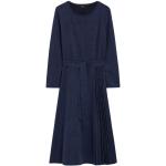 Robes en laine Max Mara bleues en viscose midi à col rond Taille XS look fashion pour femme 