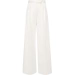 Pantalons taille haute Max Mara blanc d'ivoire en néoprène Taille XS W40 pour femme 