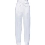Pantalons taille haute Max Mara blancs en coton Taille XS pour femme 