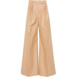 Pantalons Max Mara beiges en toile Taille XL W42 pour femme 