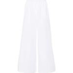 Pantalons Max Mara blancs en popeline Taille XL W42 pour femme 