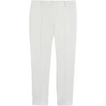 Pantalons en cuir Max Mara blancs en coton Taille XS pour femme 