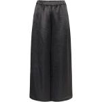 Pantalons large Max Mara noirs en satin lavable à la main Taille XS look fashion pour femme 