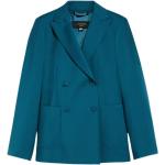 Blazers Max Mara bleus en laine Taille XXS look fashion pour femme 