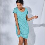 Chemises de nuit Blancheporte turquoise en coton à motif ville à col rond en lot de 2 Taille XXL pour femme en promo 