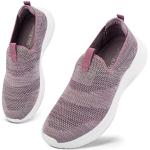 Baskets MaxMuxun violettes sans lacets respirantes pour pieds larges Pointure 42 look casual pour femme 