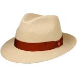 Mayser Chapeau Bogart Albenga Panama Chapeau en Paille Chapeau de Soleil (55 cm - Nature-Rouille)