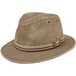 Chapeaux Fedora Mayser beiges 60 cm Taille XXL look casual pour homme 
