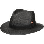 Chapeaux de paille Mayser noirs en paille Pays 55 cm look fashion pour femme 