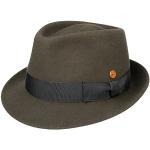 Mayser Chapeau Trilby Classique Chapeau de Feutre Chapeau pour Homme (54 cm - Taupe)