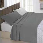 Linge de lit gris foncé en coton 