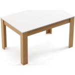 Tables rectangulaires marron en bois extensibles modernes 