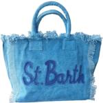 Sacs cabas MC2 Saint Barth bleus à franges pour femme 